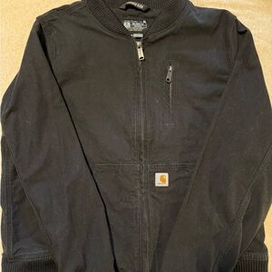 Carhartt Bomber Black Zip-Up Jacket